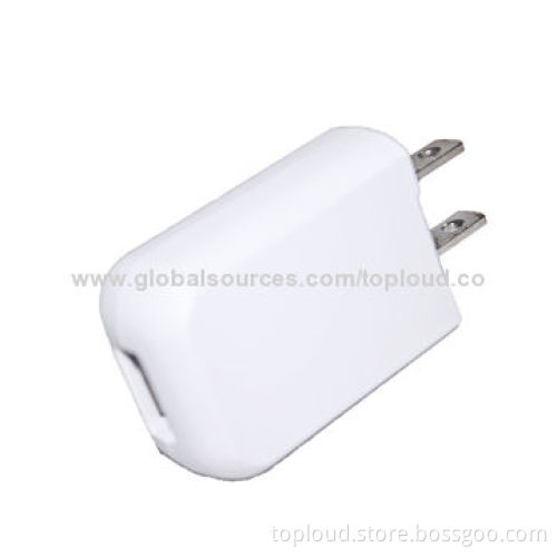 Mobile Chargers for Cellphones, 1 USB Port, 1A/5V Output, Lightweight